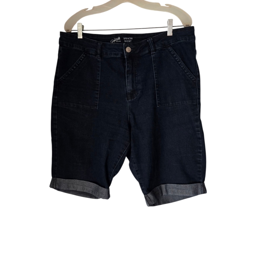 Jacklyn Smith Collection Spencer Short  Blue Sz 16